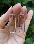 Sterling Rectangular Earrings